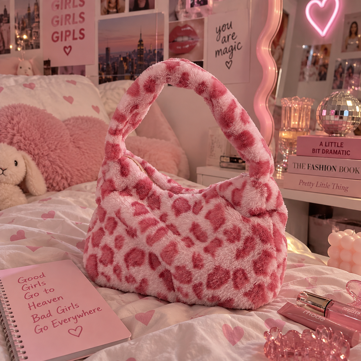 Kuscheltasche Y2K - Leo Rosa