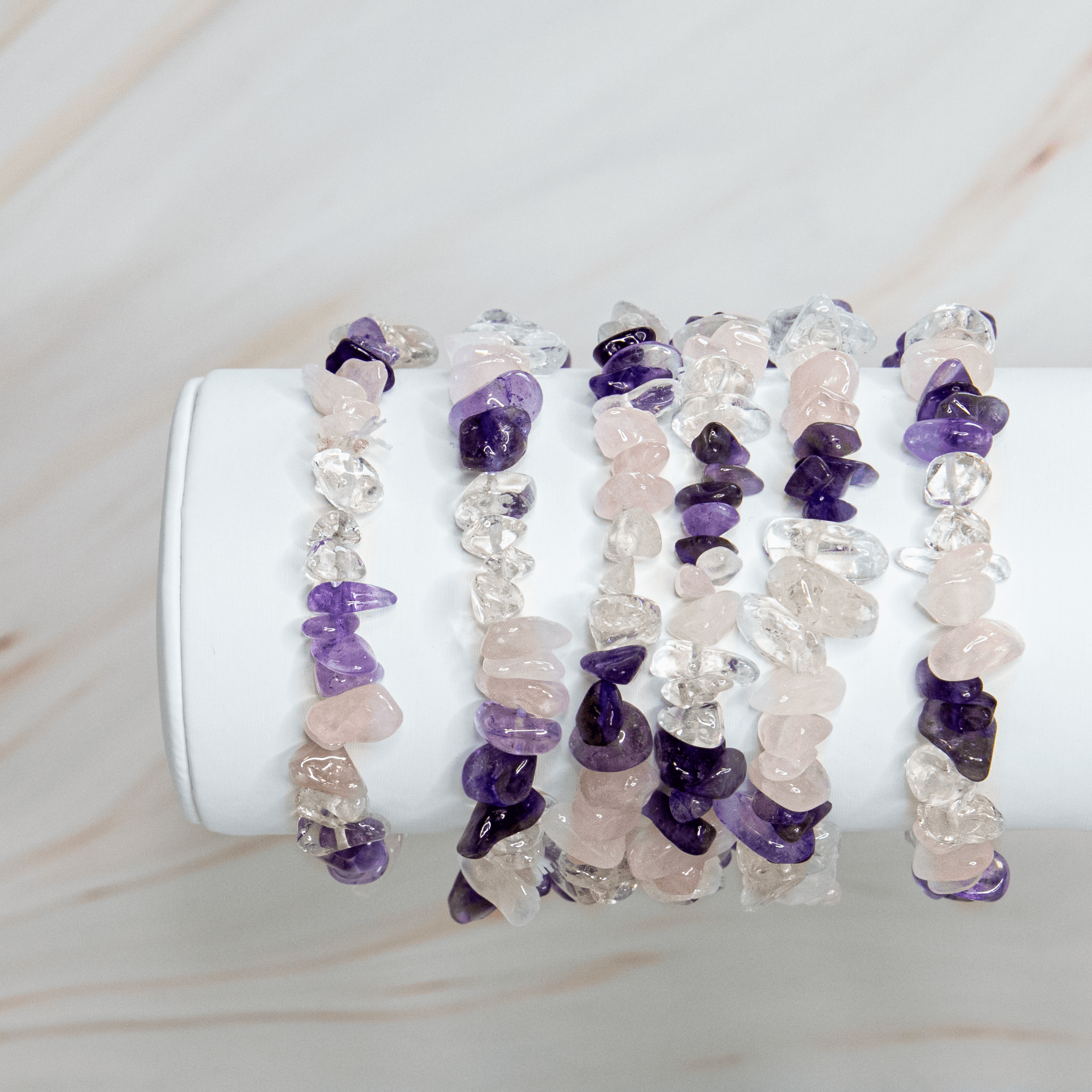 Rosenquarz Amethyst Bergkristall Edelstein Armband Schmuck Kristall Onlineshop Deutschland Annurah