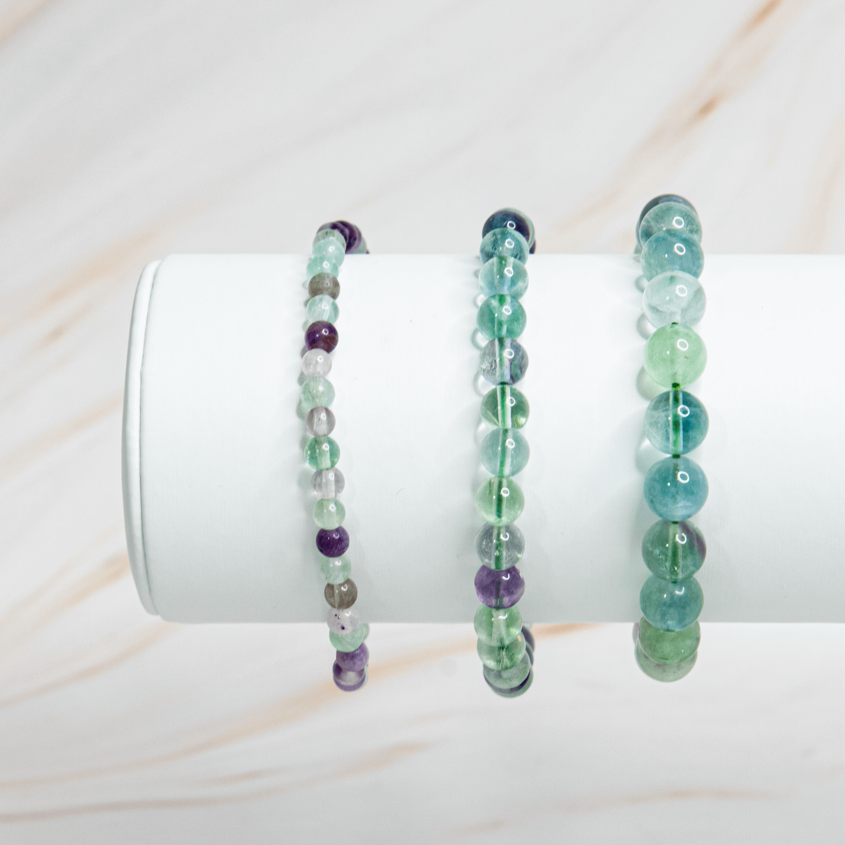 Fluorit Heilstein Perlen Armband Kristallschmuck Schmuck Onlineshop Annurah Deutschland