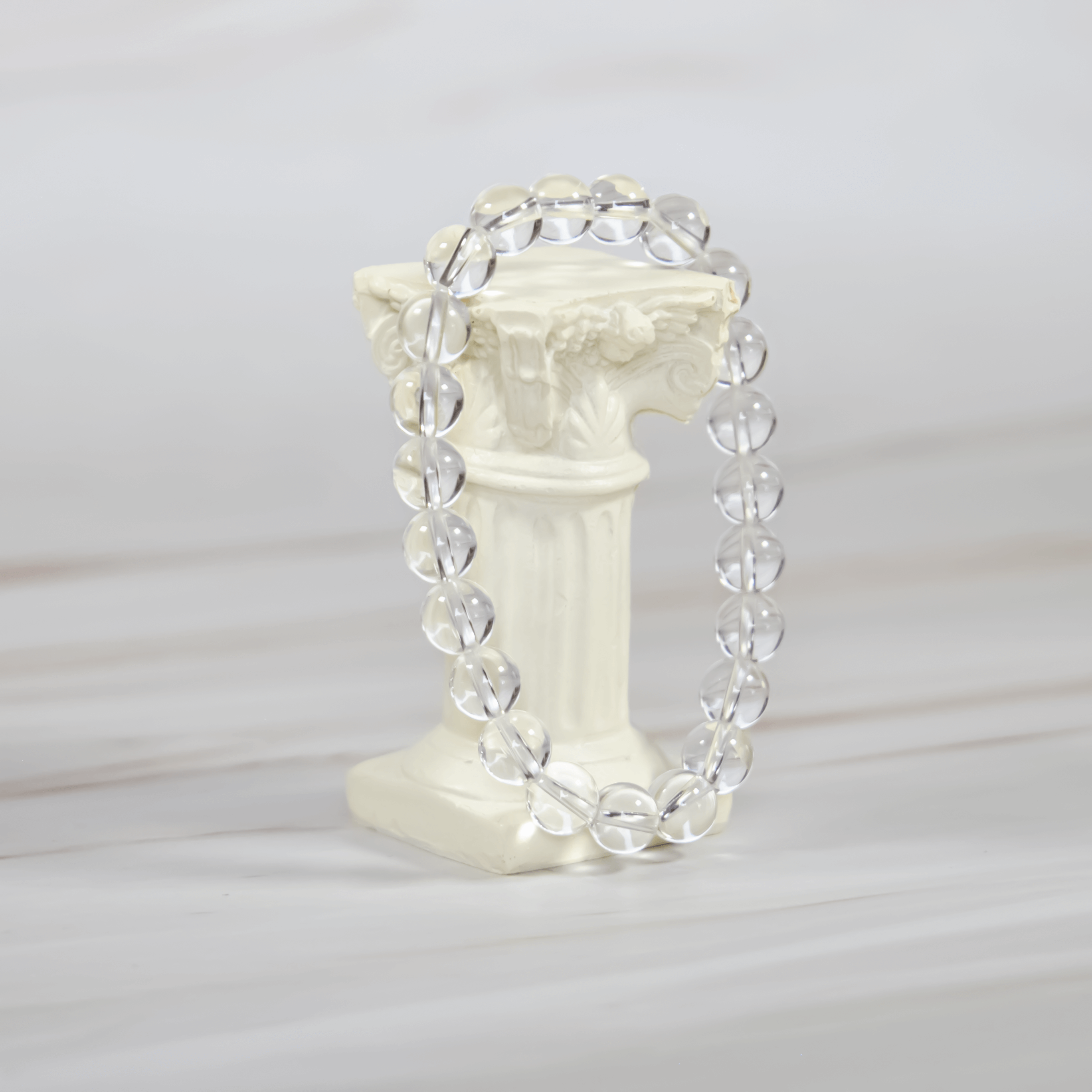 Bergkristall Perlenarmband Armband Schmuck Heilstein Kristallschmuck Wirkung Klarheit Kraft Heilung Hellsichtigkeit Spiritualität Annurah