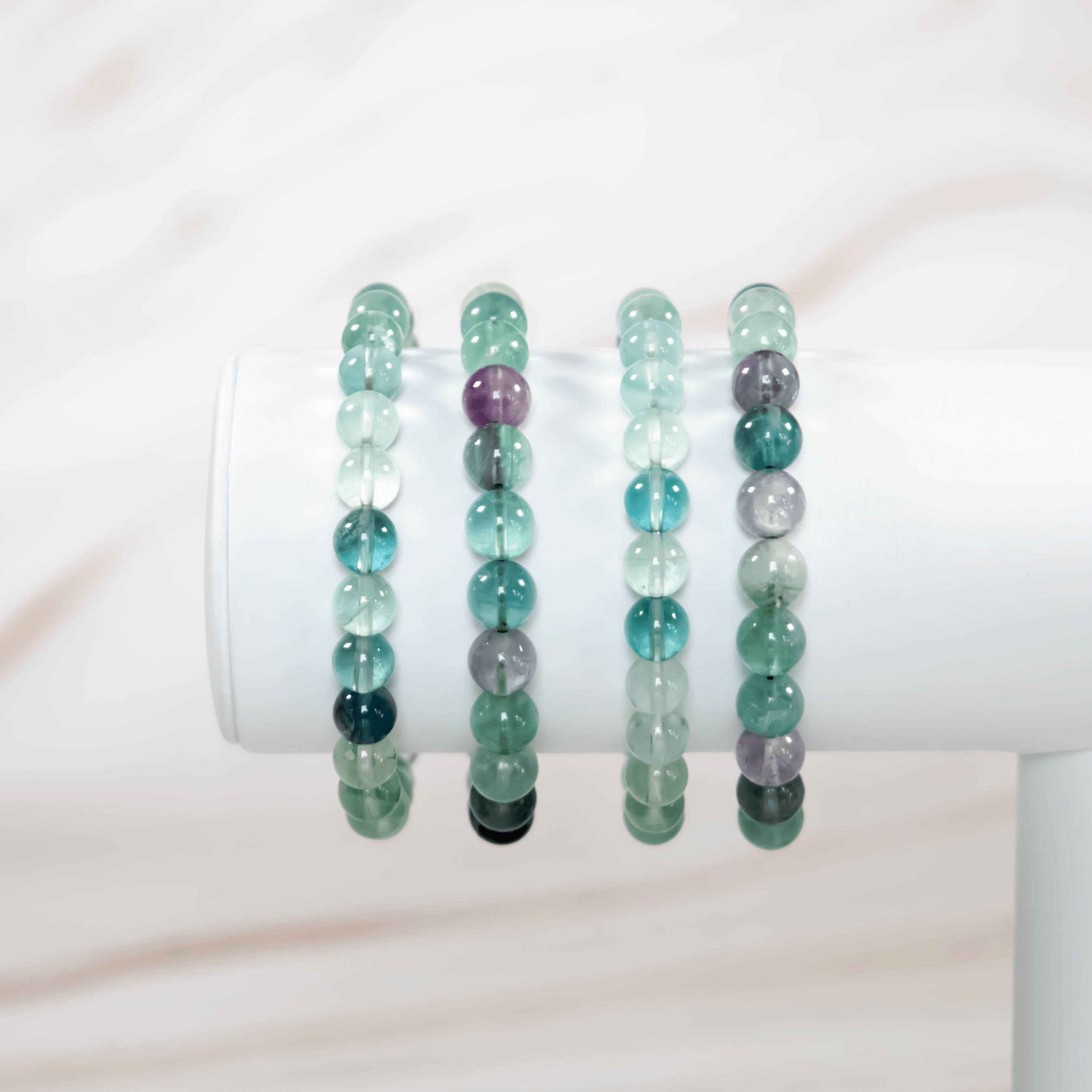 Fluorit Edelstein Armband Schmuck Kristallschmuck Glücksstein für Sternzeichen Fische Wassermann Skorpion Heilstein für Studenten Onlineshop Deutschland Annurah