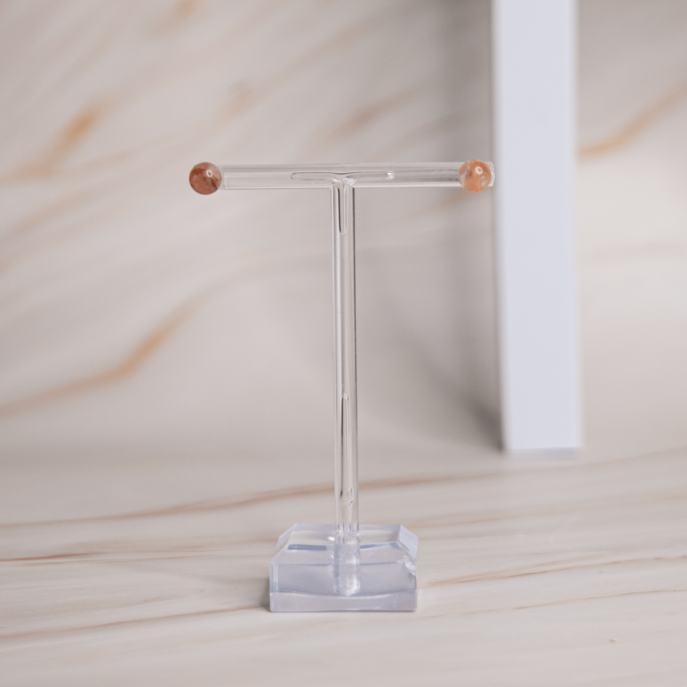 Hämatit Quarz Erdbeerquarz rot rosa Ohrringe Ohrstecker silber Kristall Schmuck Edelstein Heilstein Schutzstein Weiblichkeit Liebe Selbstvertrauen