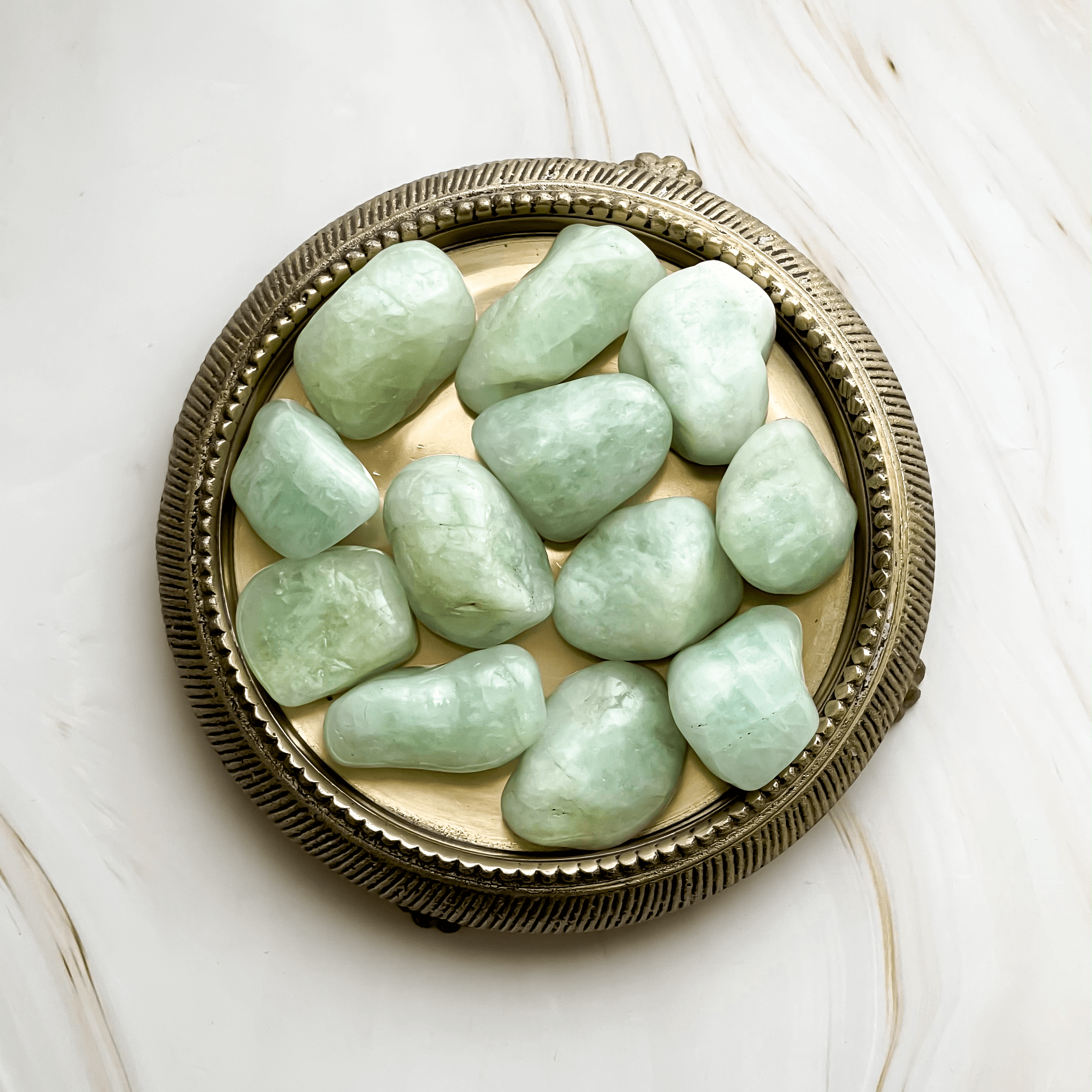 Aquamarin Trommelstein Edelstein Heilstein Onlineshop Annurah Deutschland