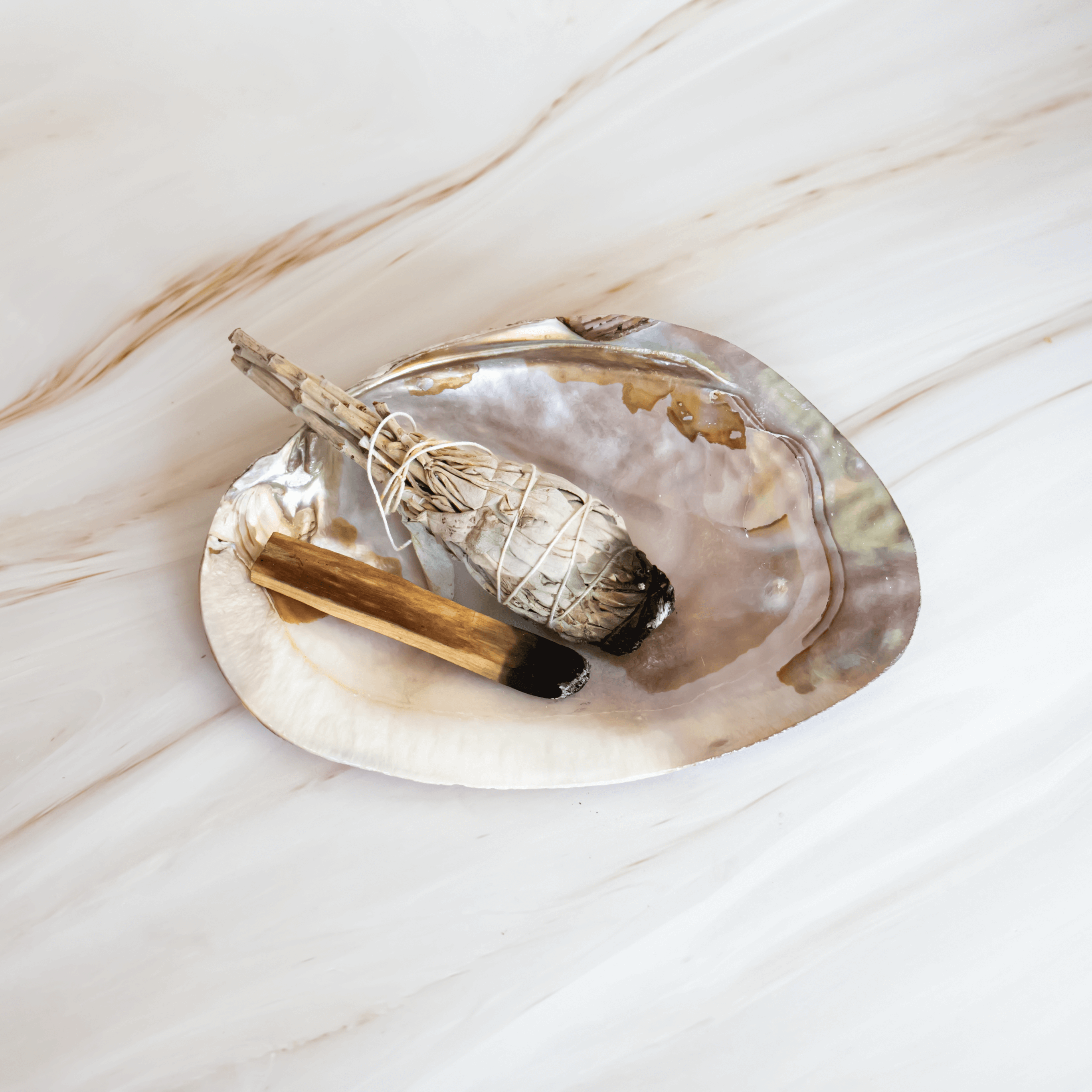 Perlmutt Räucherschale