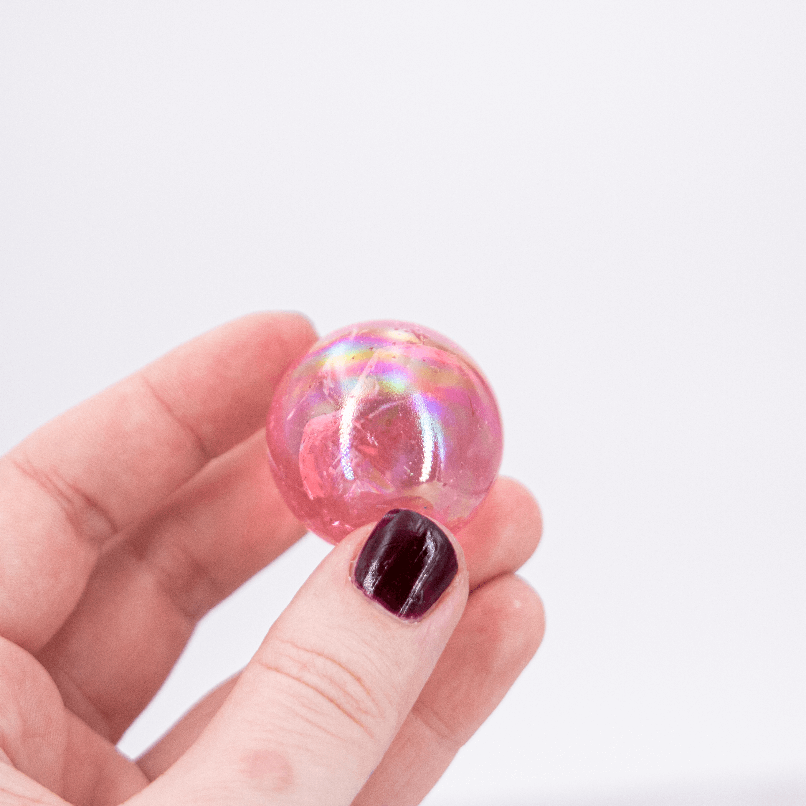 Angel Aura Aqua Kugel blau rosa Flash Glitzer funkelnde Kugel Kristall Edelstein Heilstein