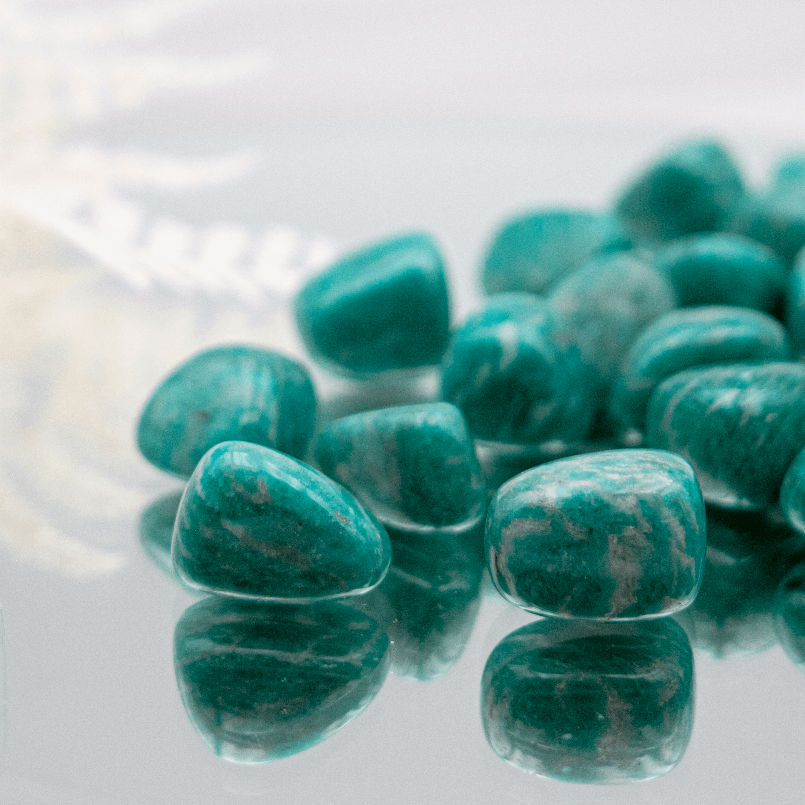 Amazonit Trommelstein Amazonen heilstein mut stärke kristall