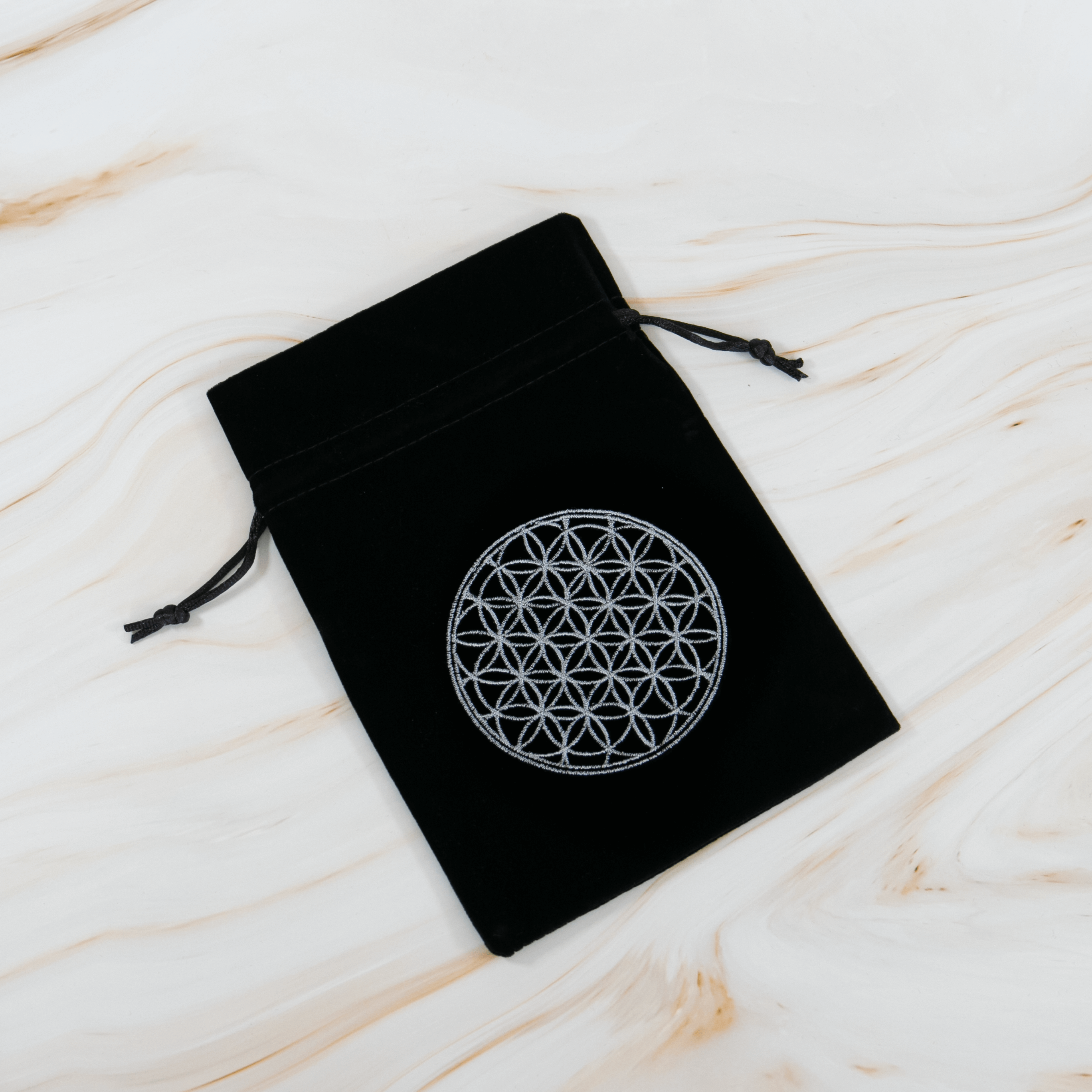 Blume des Lebens Tasche Samt beutel