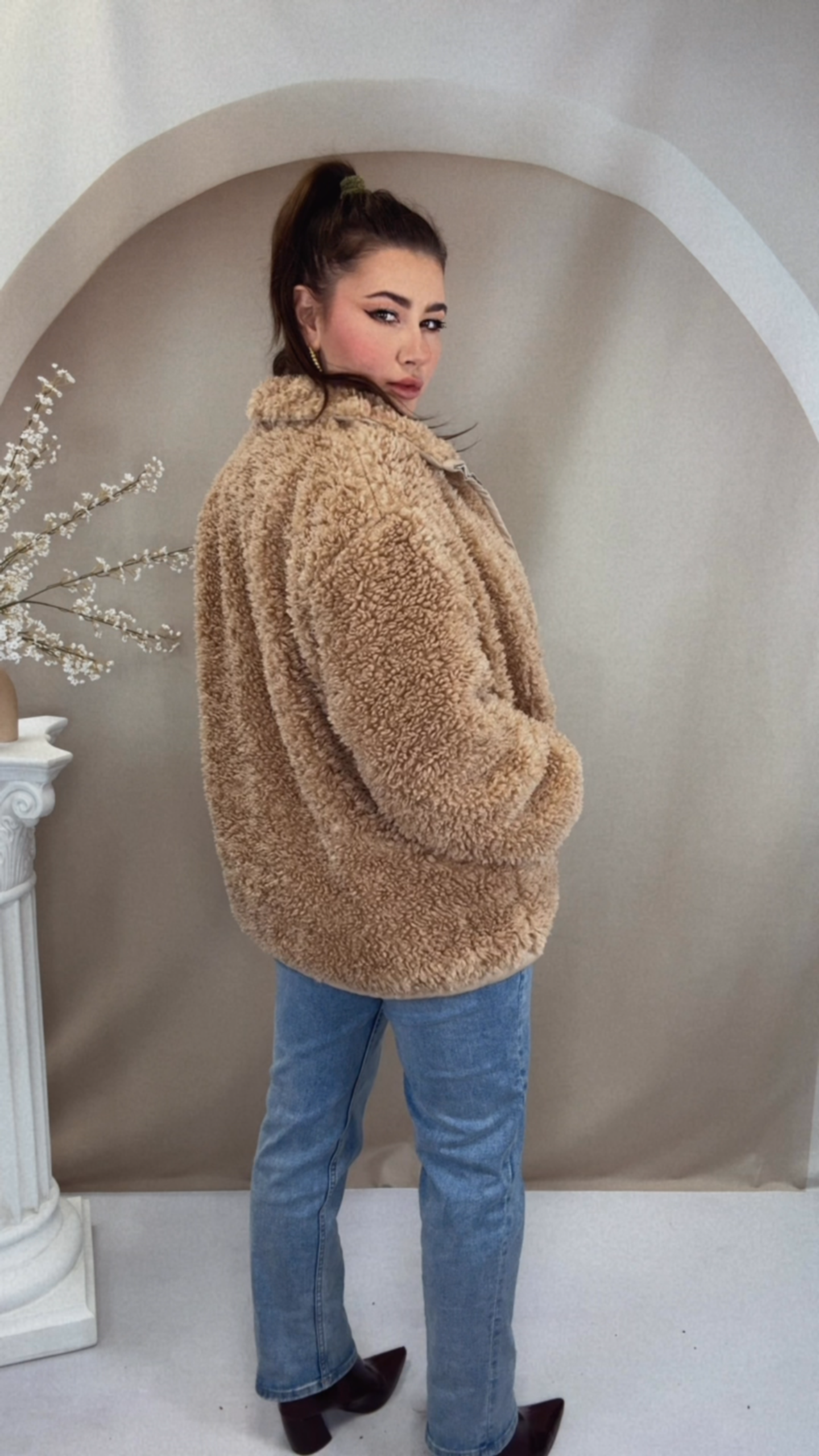 Teddy Winterjacke - Chocolate