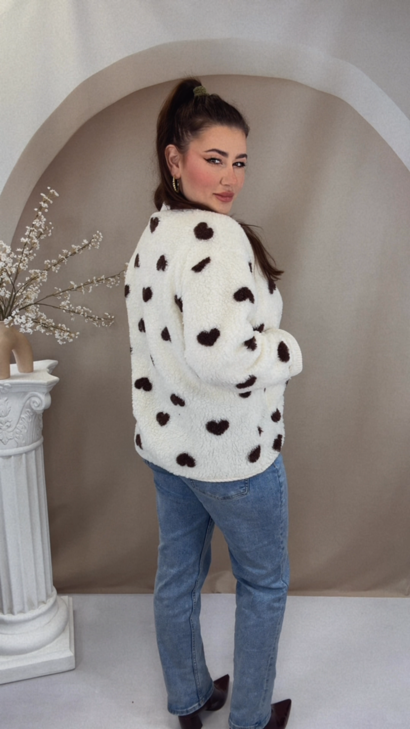 Herz Teddy Jacke