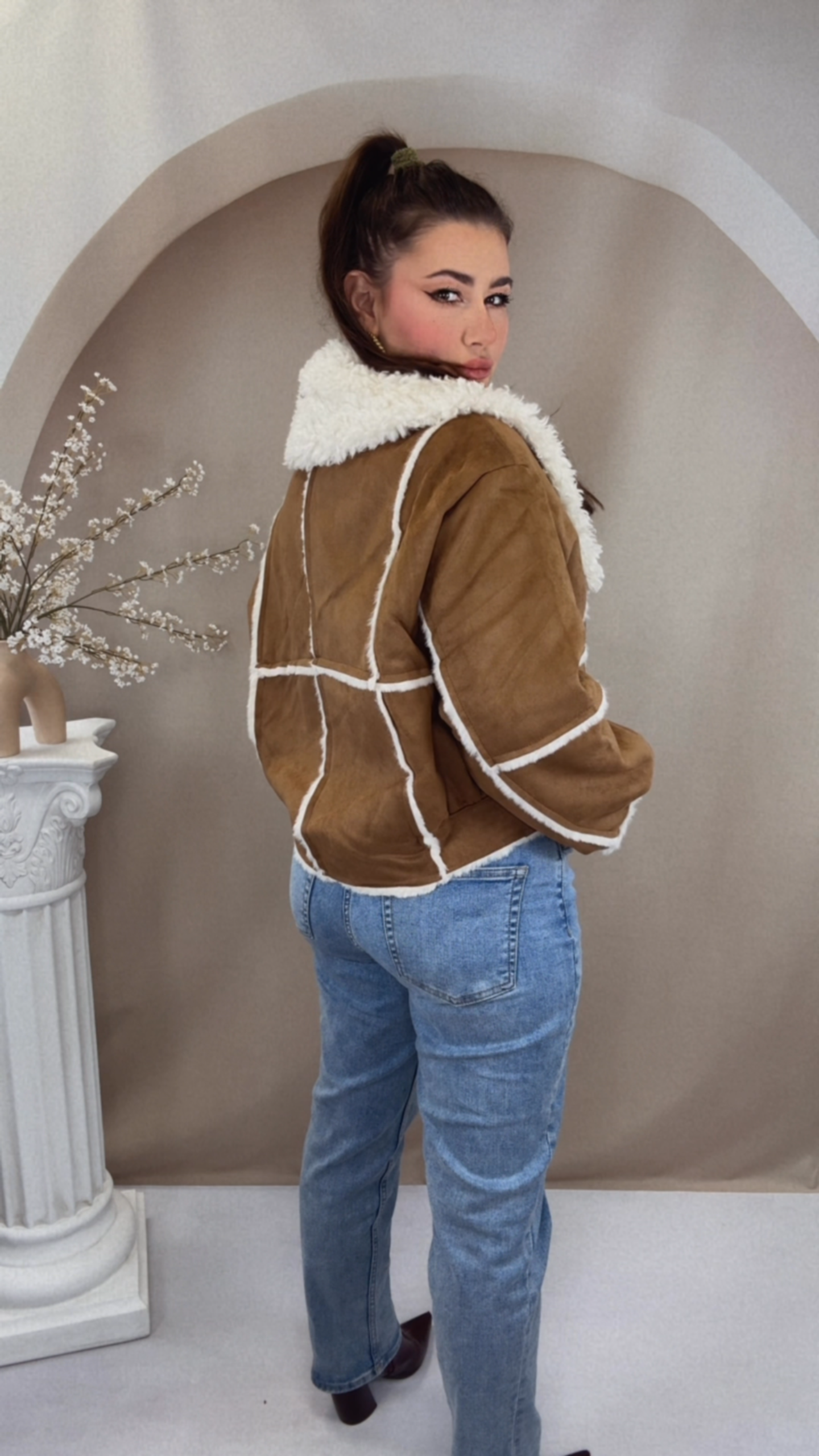 Cozy Shearling Style Jacke