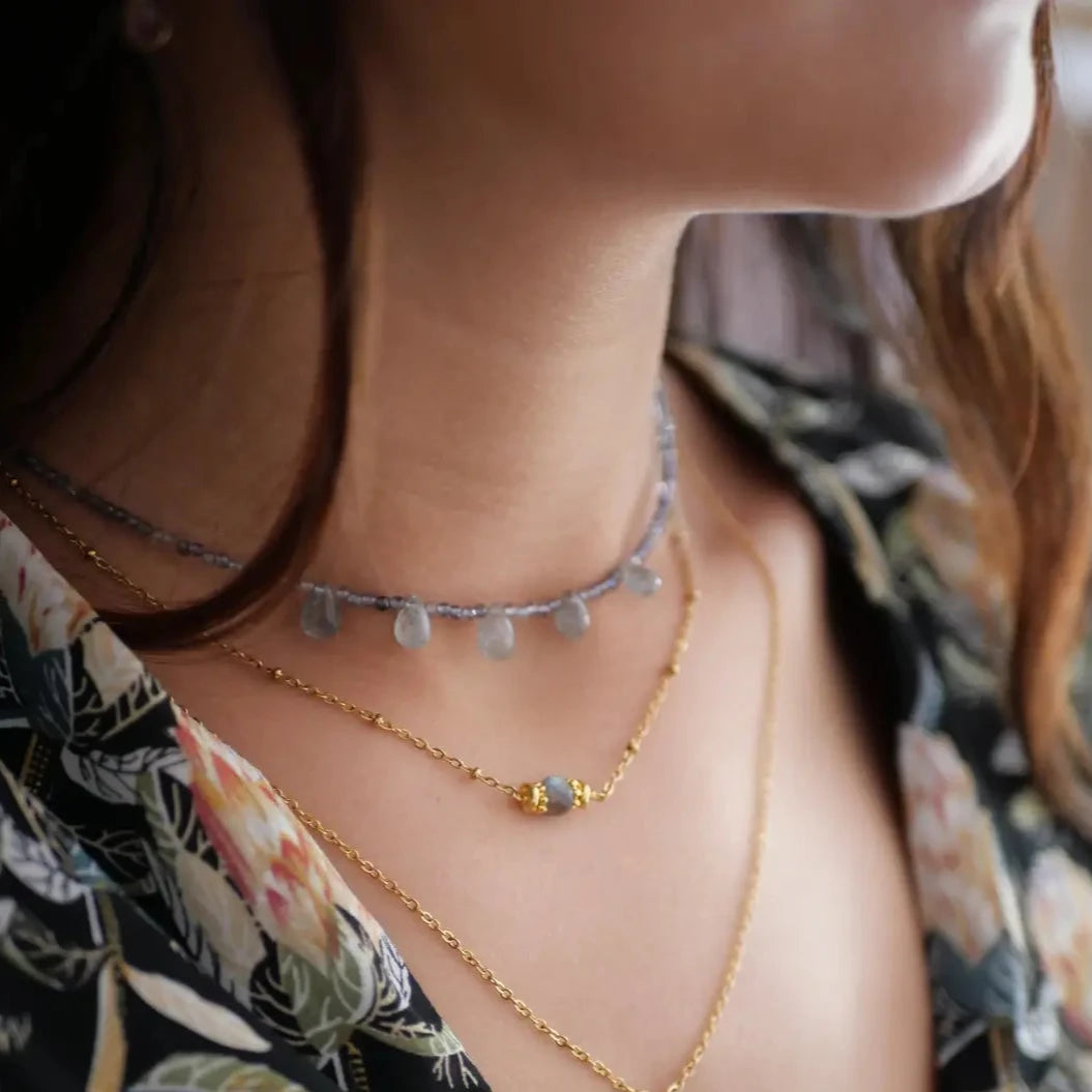 Iolith & Aquamarin Choker