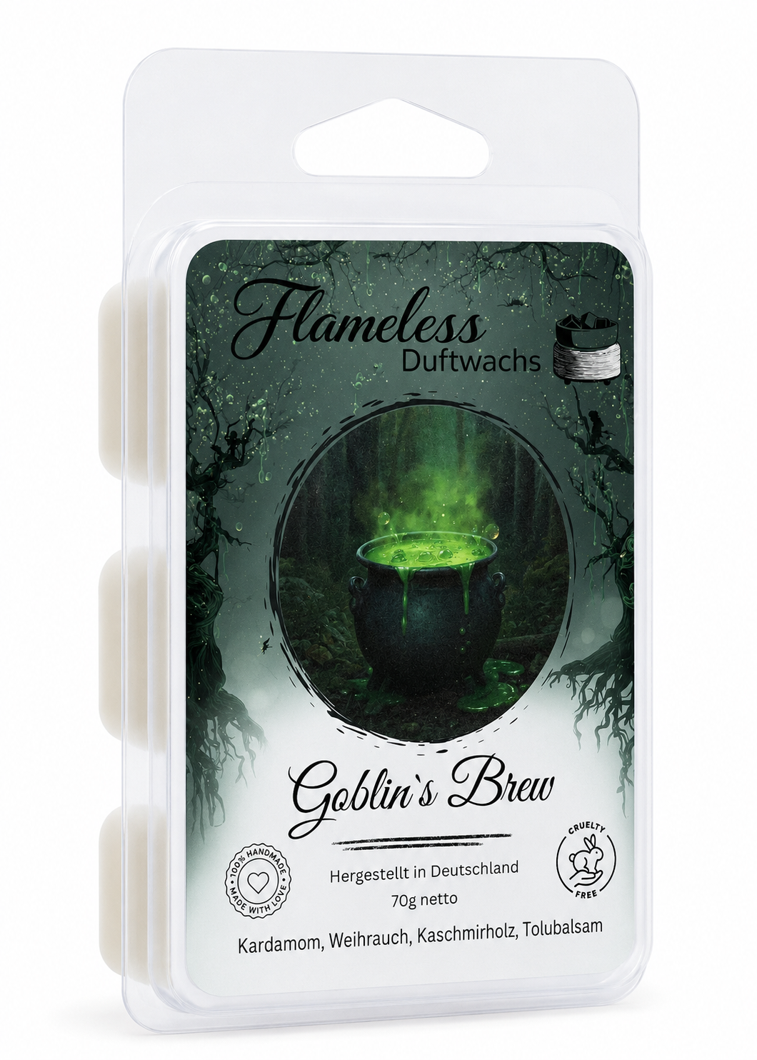 FLAMELESS Soja-Duftwachs HALLOWEEN GOBLIN'S BREW 70 g