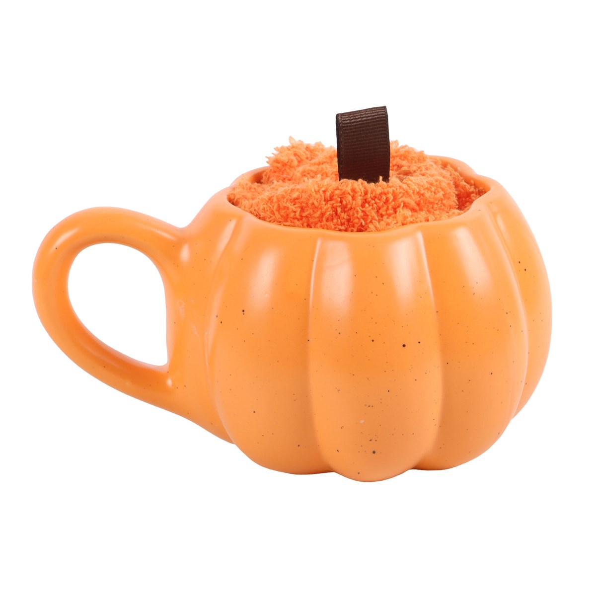 Kürbis Tasse und Kuschelsocken-Set