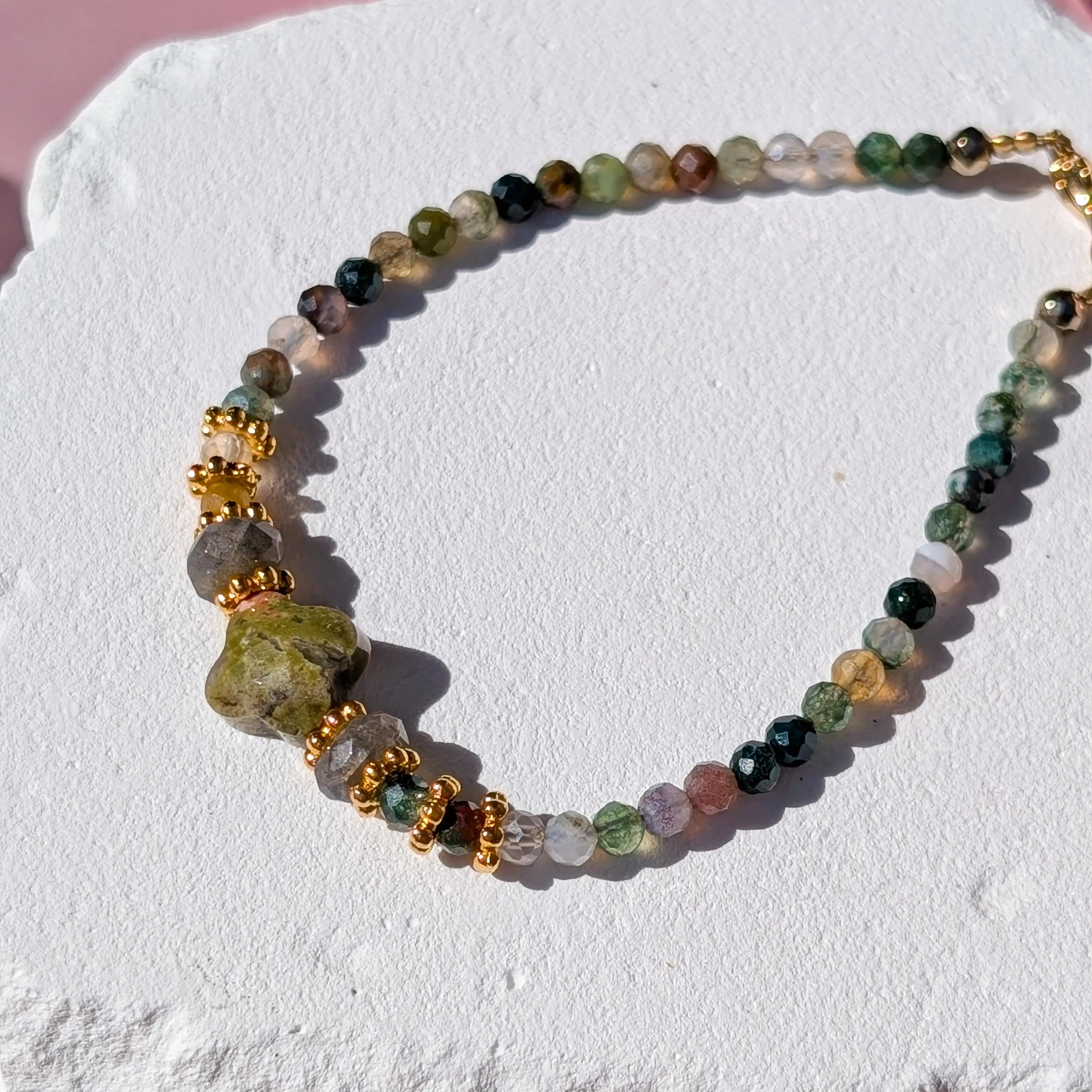 Unakit & Achat Armband