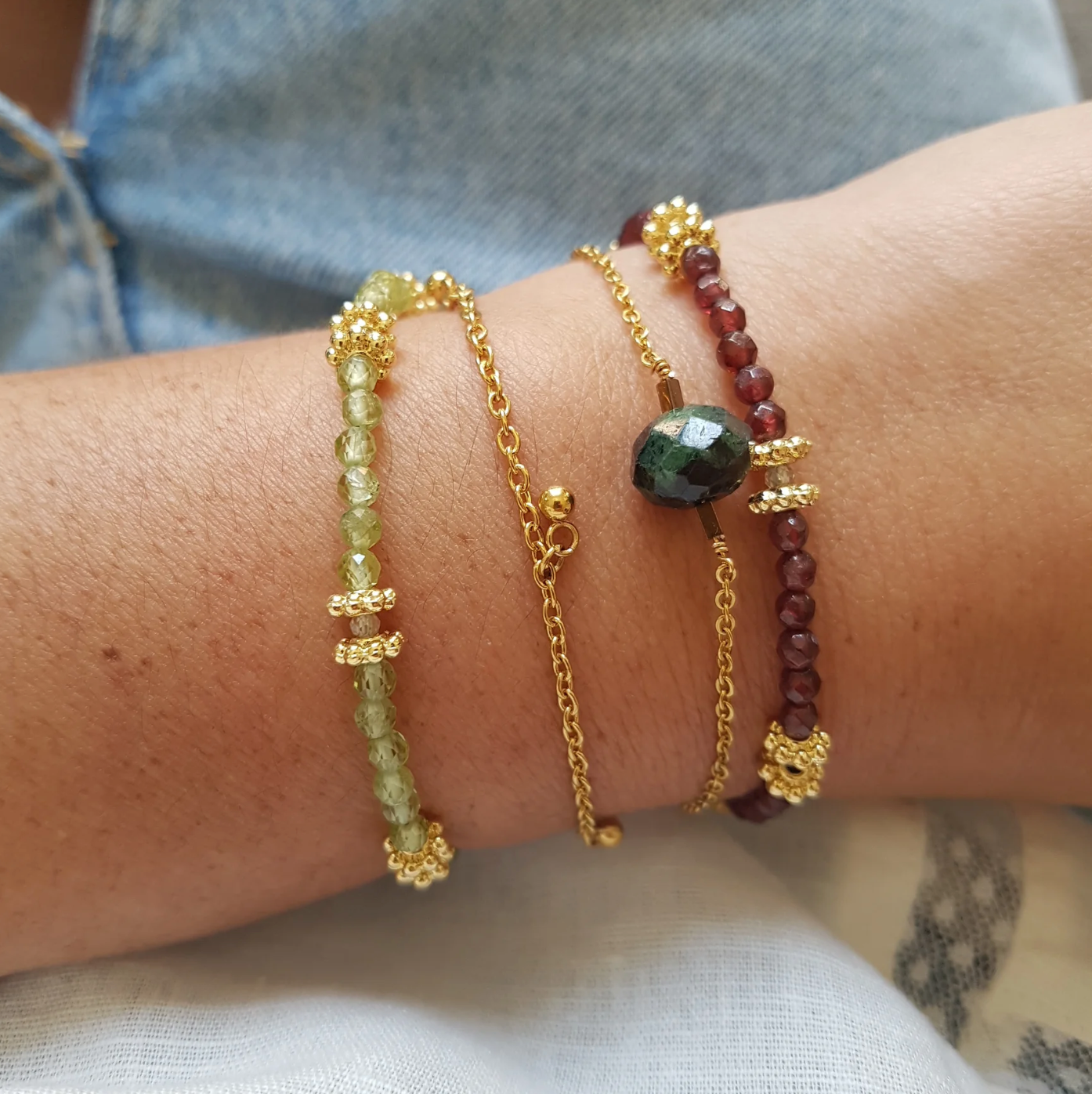 Granat Armband