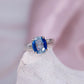 Kyanit Ring blau Flash Schimmer 925 Silber Krappen Schliff Oval Annurah deustcher Onlineshop