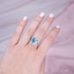 Kristalle Edelsteine Heilsteine Schutzsteine Ring Silber Annurah deutscher Onlineshop Oval rund Größe Einzelstück Topas Blue Blau dunkelblau London Blue Schliff eckig