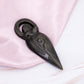 Goddess Carving Obsidian schwarz Göttin geschnitzt Flash gold silber Kristalle Heilsteine Edelsteine Schutzsteine Talisman Annurah deutscher Onlineshop