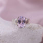 Kunzit Ring poliert Schliff Prinzessin rosa 925 Krappen Verlobung Einzelstück Größe Annurah deutscher Onlineshop
