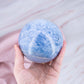Blauer Calcit Handstein Kugel Trommelstein pastell weiss Annurah deutscher Onlineshop Kristall Edelstein Heilstein Schutzstein