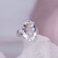 Bergkristall Clear Quarz Ring Schliff Prinzessin Verlobung klar Regenbogen durchsichtig 925 Silber Krappen Annurah deutscher Onlineshop Kristalle Heilsteine Edelsteine Schutzsteine Klarheit Hellsichtigkeit Konzentration Willenskraft Gedächtnisstärkend Wahrnehmung