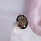Rauchquarz Morion, Osiriskristall oder Colorado Diamant Ring Kristallring Edelsteinring 925 Silber handgefertigt made in Germany geschliffen braun grau Kristall Edelstein Heilstein Schutzstein weiss Quarz Annurah deutscher Onlineshop Schutz Heilung Stabilität Persönliche Entwicklung Süchte