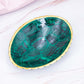 Malachit Schale gold rund oval gold grün Annurah deutscher Onlineshop Kristalle Heilsteine Schutzsteine Edelsteine