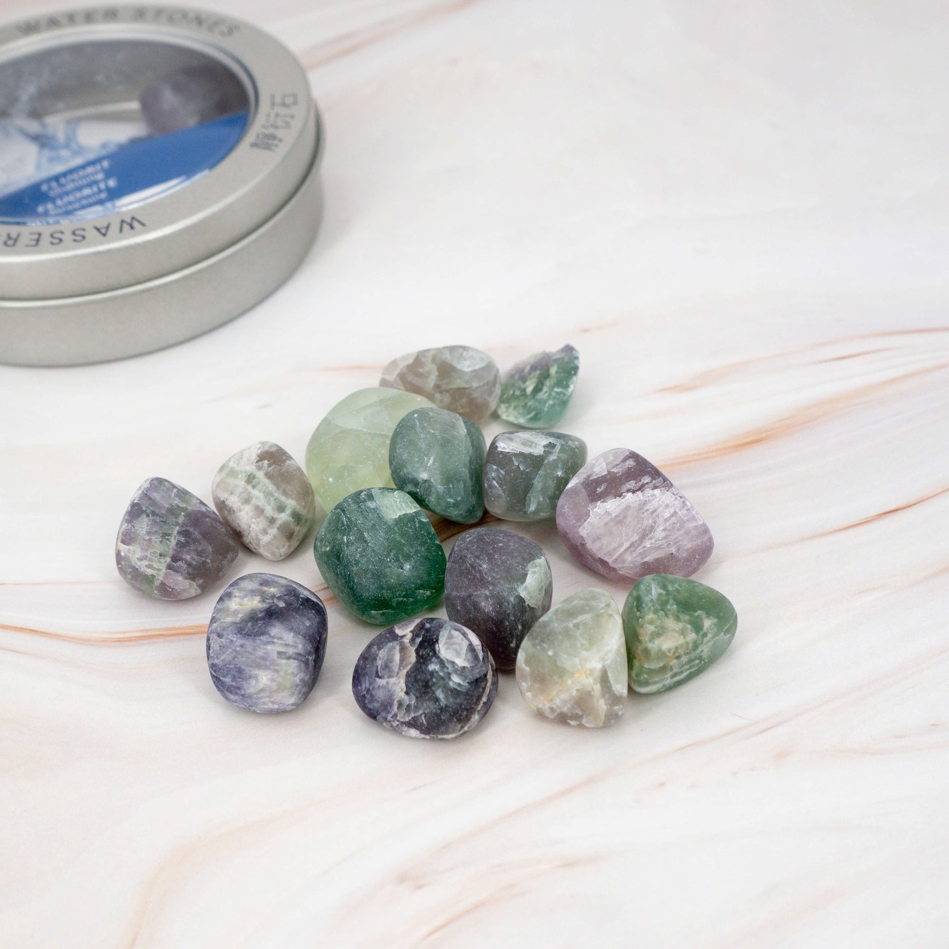 Konzentration und Ordnung Wassersteine Fluorit Kristalle Edelsteine Annurah deutscher Onlineshop