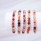 Armband Perlen Perlenarmband Stretch Stretcharmband Kugelarmband Kugel Kristalle Edelsteine Heilsteine Schutzsteine Annurah deutscher Onlineshop 4 6 8 mm Perlen Feuerquarz Quarz rot rosa orange durchsichtig Einschlüsse