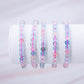 Armband Perlen Perlenarmband Stretch Stretcharmband Kugelarmband Kugel Kristalle Edelsteine Heilsteine Schutzsteine Annurah deutscher Onlineshop 4 6 8 mm Perlen Morganit rosa Liebe Selbstliebe pink blau 