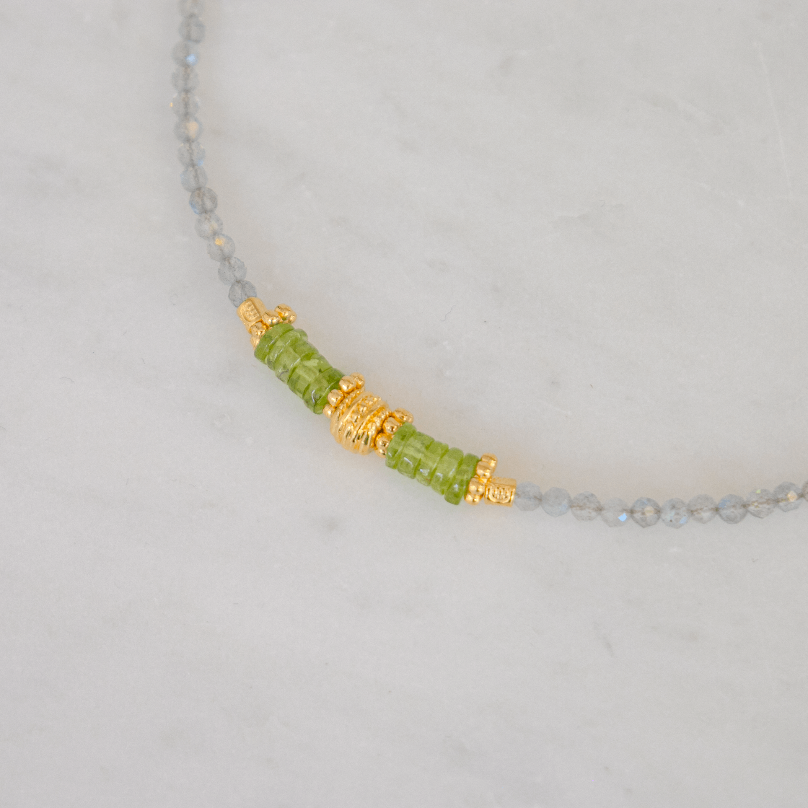 Labradorit & Peridot Choker