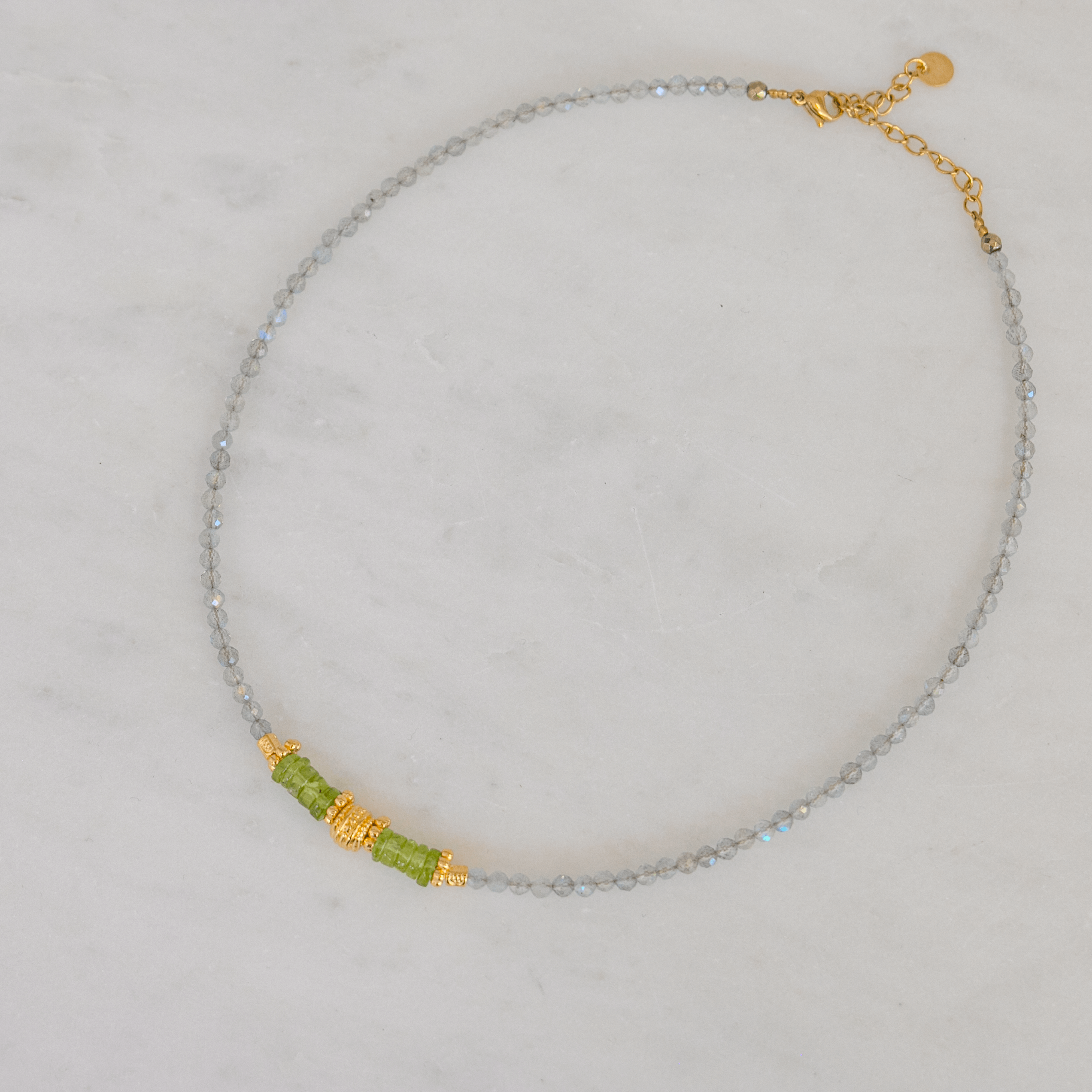 Labradorit & Peridot Choker