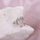 Herkimer Diamant Silber Ring Gr. 57a