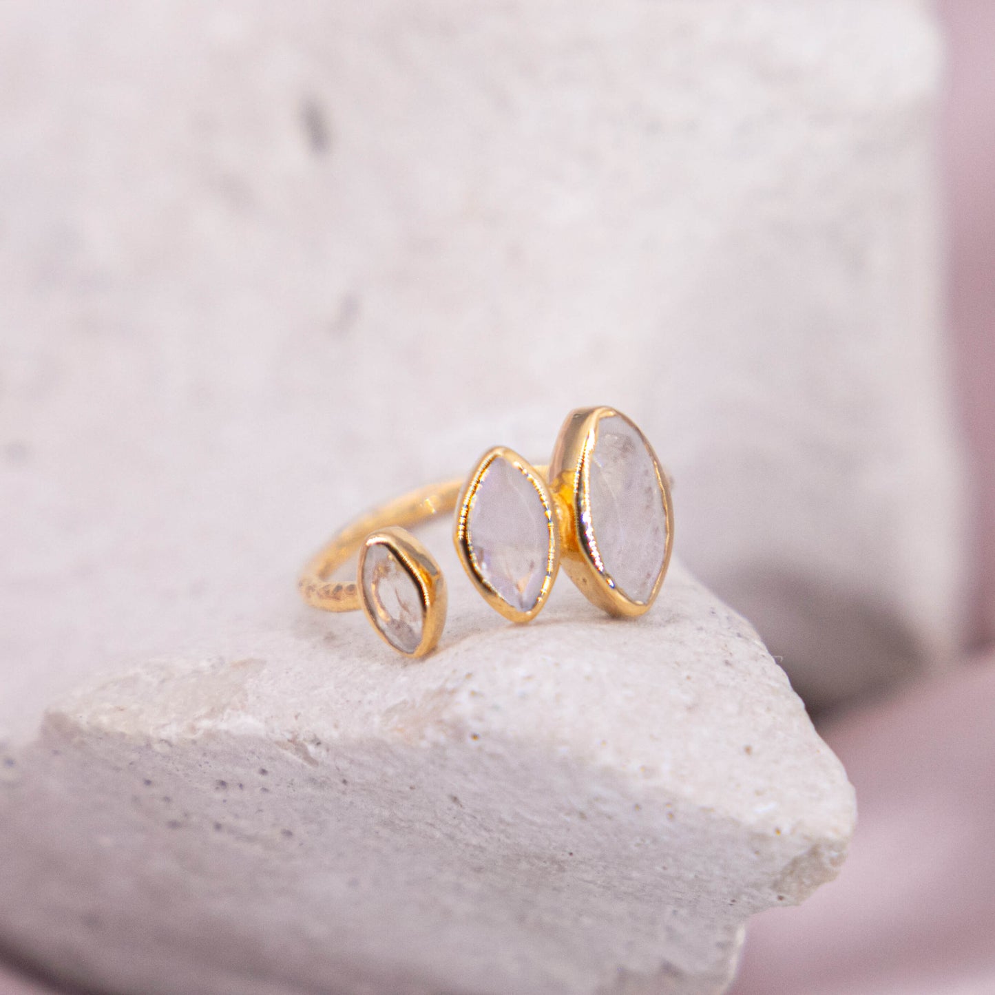 Triple Mondstein Ring