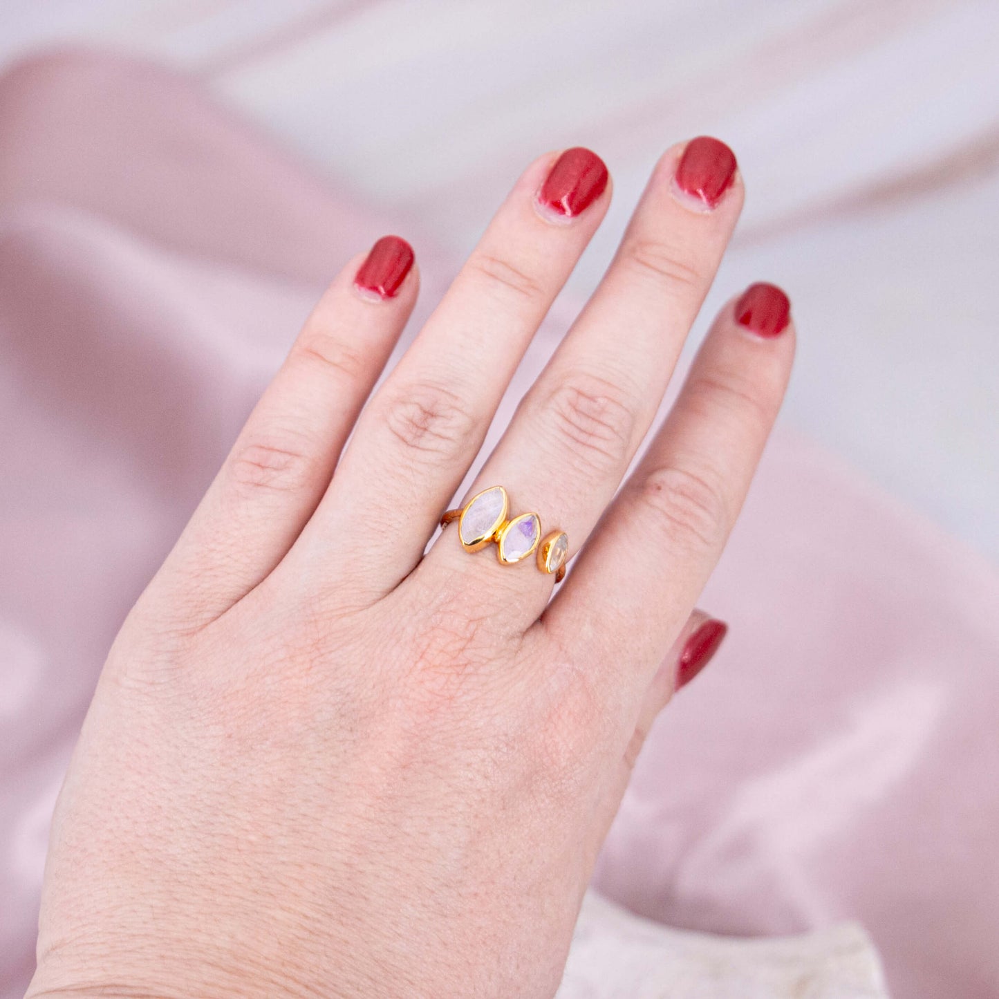 Triple Mondstein Ring