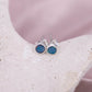 Opal Ohrstecker Blau