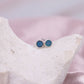Opal Ohrstecker Blau