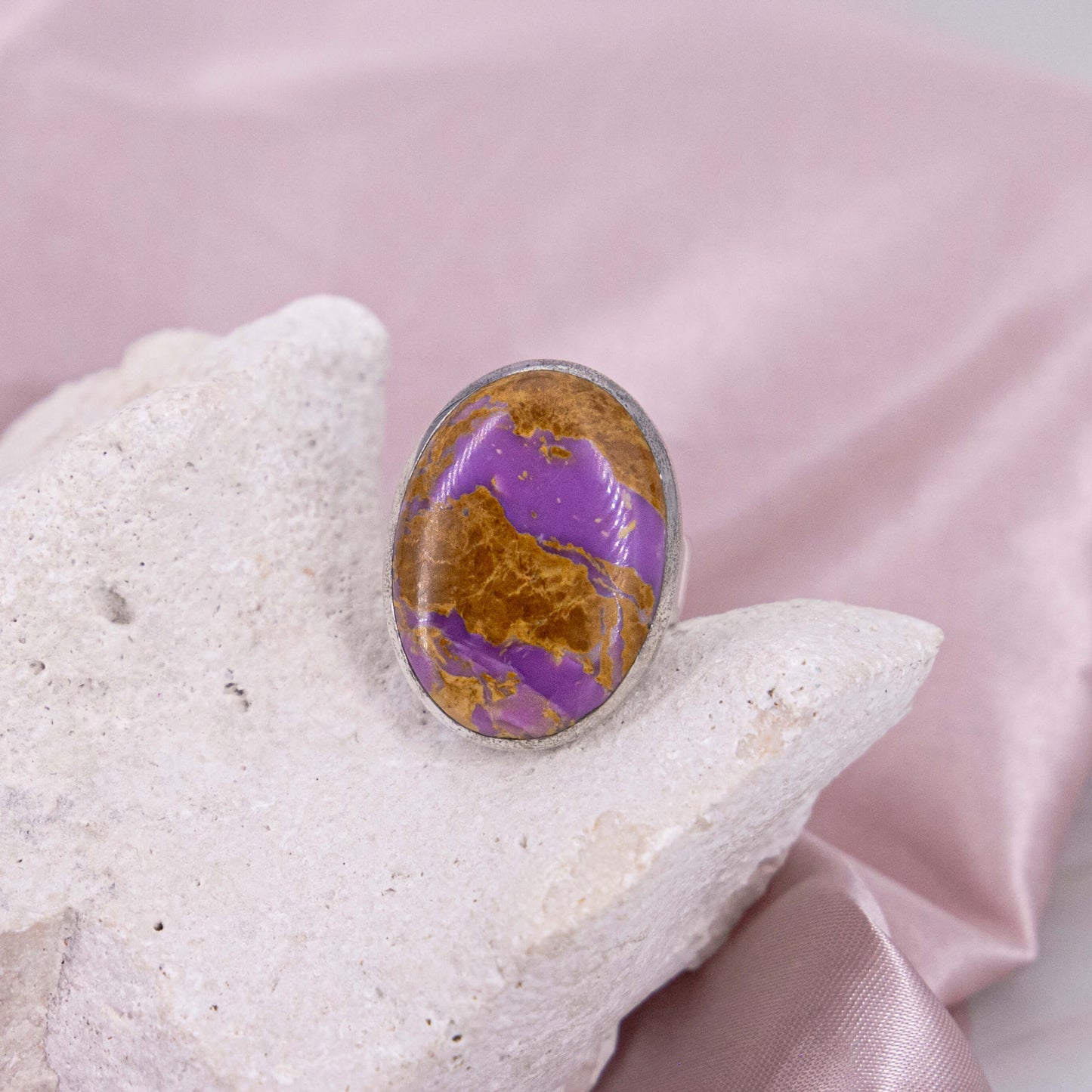 Phosphosiderit Ring Gr. 57