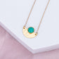 Amazonit Gold Plate Kette