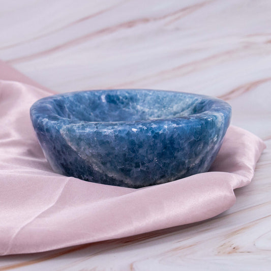 Blauer Calcit Schale