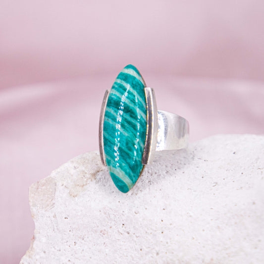 Amazonit Ring Gr 62
