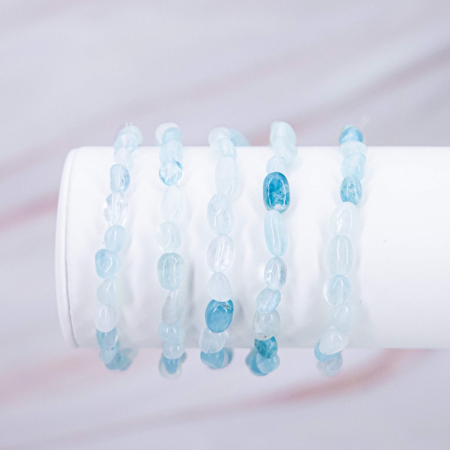 Aquamarin Nugget Armband