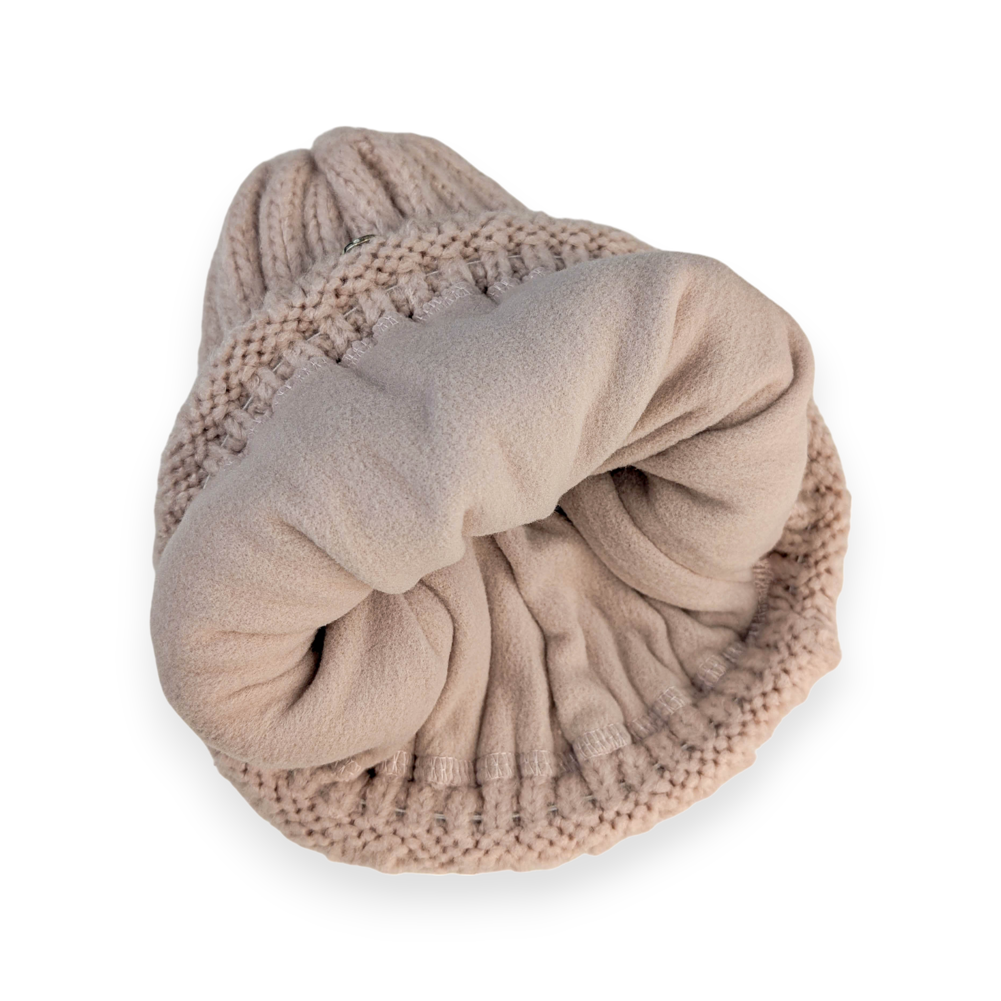 Gefütterte Mütze Rose
