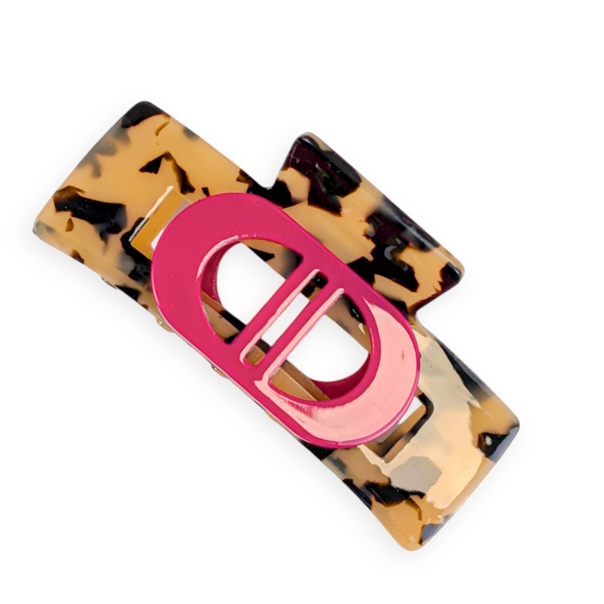 D Pink Tortoise Haarklammer