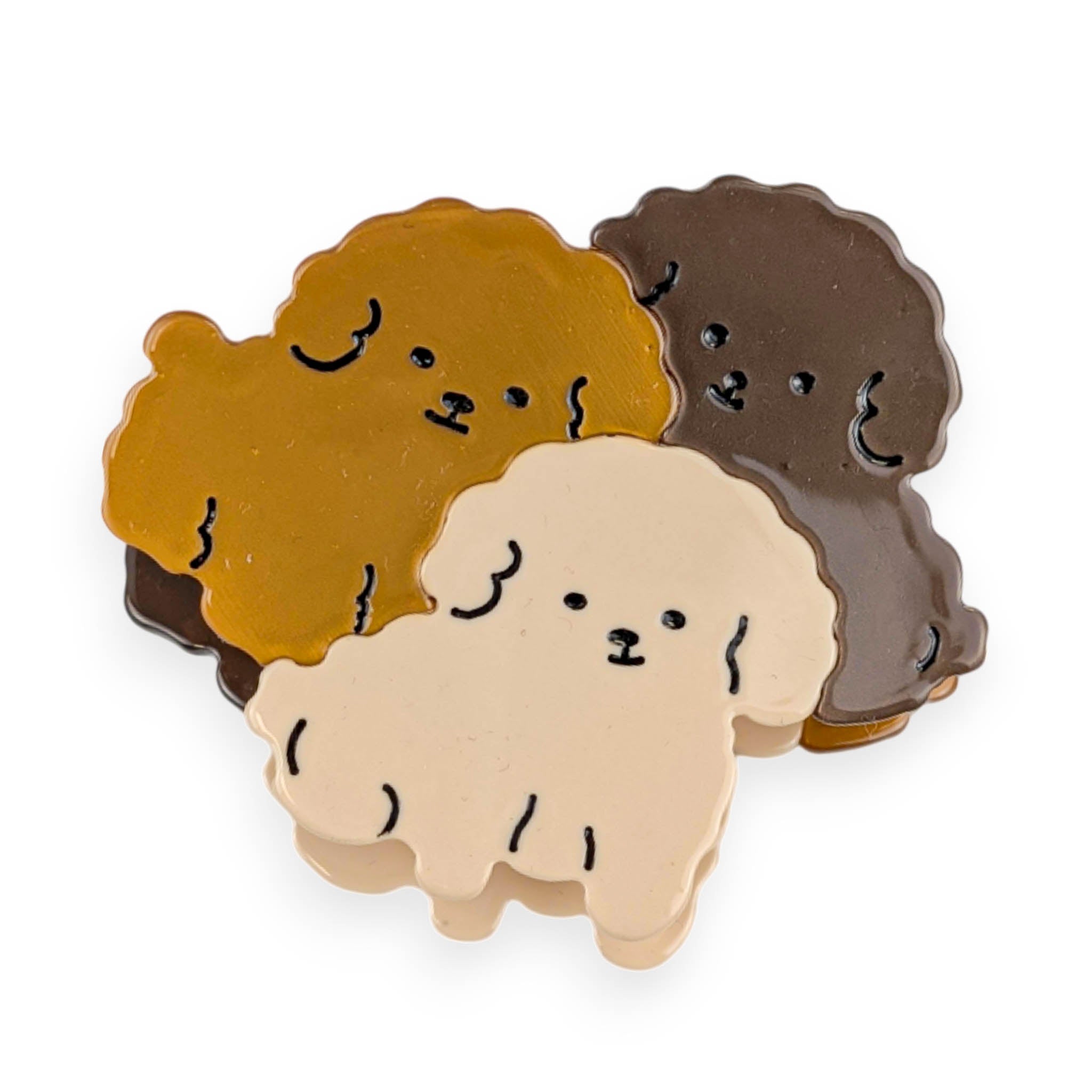 Pi, Pa, Po die Poodle Familie - Haarklammer
