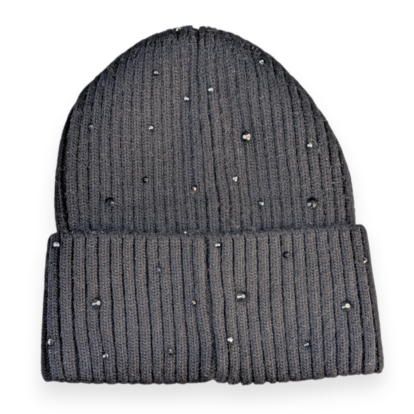 Glitzer Mütze Schwarz