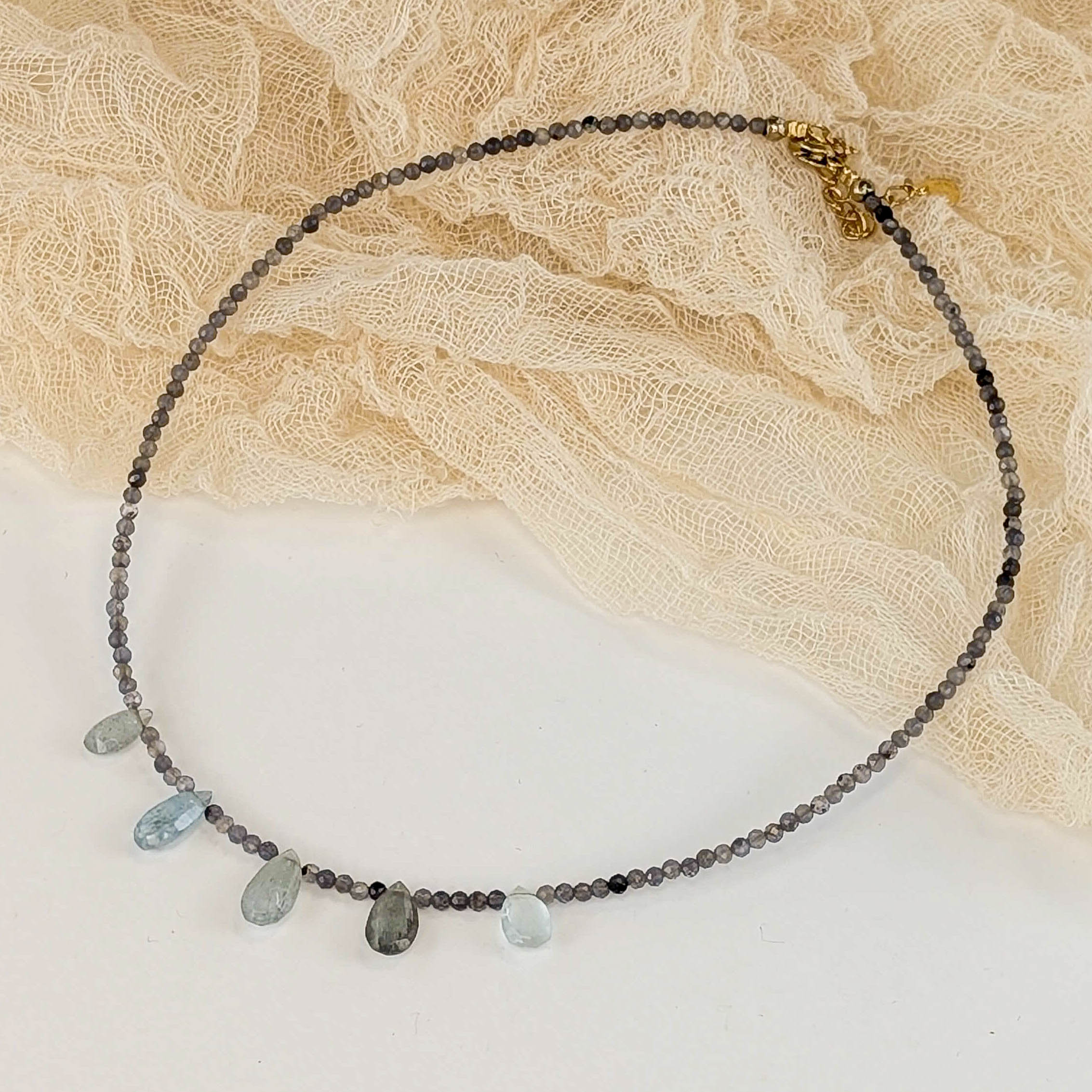 Iolith & Aquamarin Choker