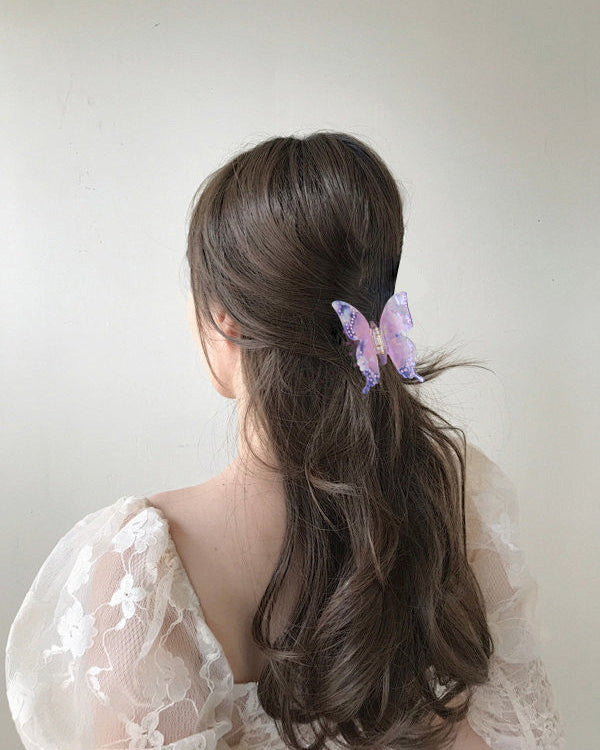 Aura Butterfly Haarklammer - White