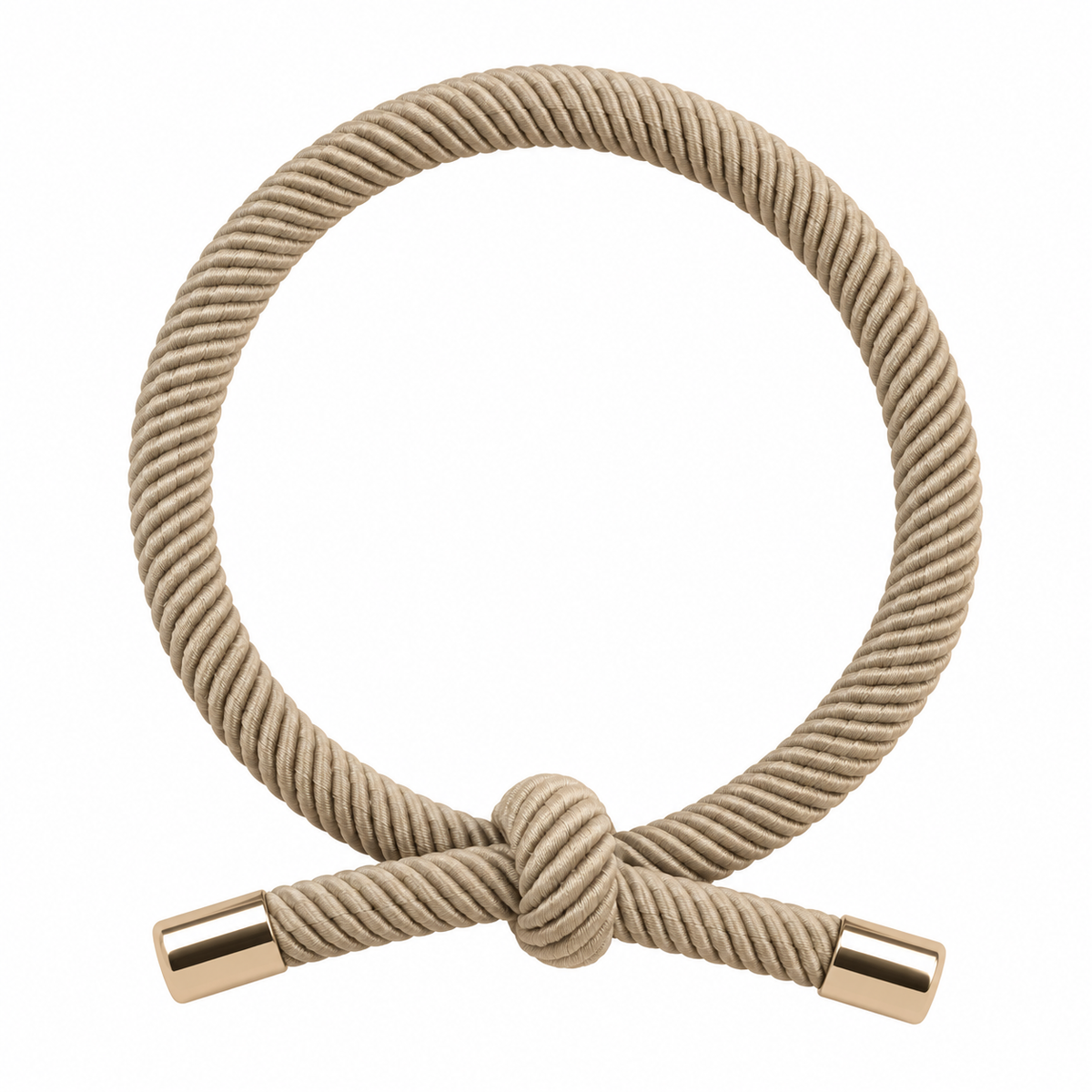 Kordel-Haargummi mit goldenen Details