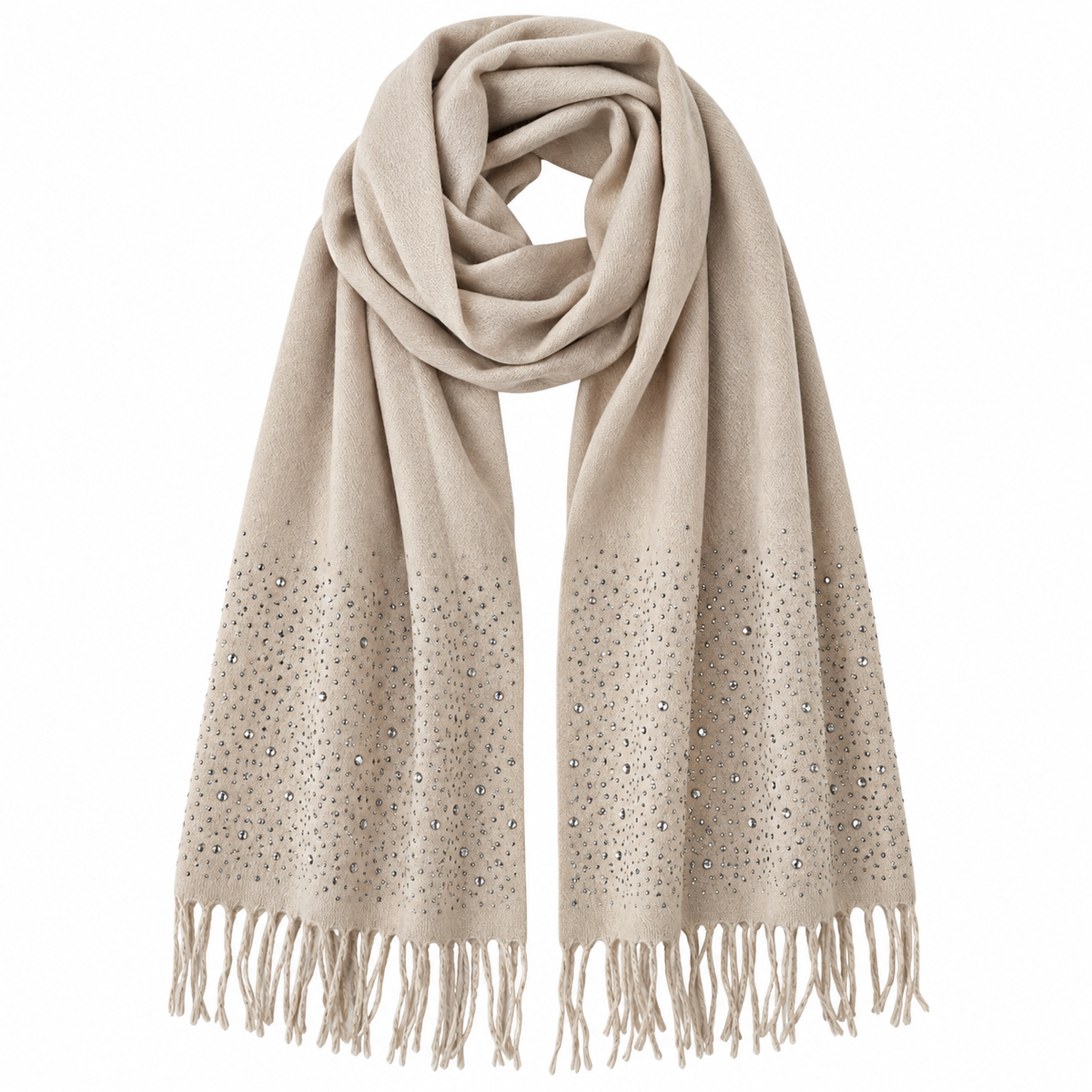 Glitzer Schal mit Strass – Kuschelig weich & elegant
